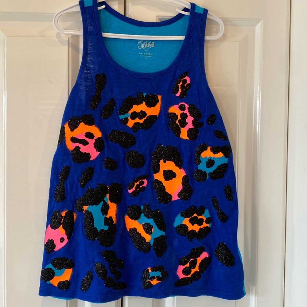 Justice Girls Tank Top Size 12 Vintage